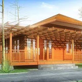 Desain Rumah Kayu Dan Kaca