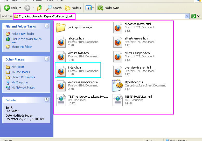 Generate webdriver test report in HTML by running build xml file Part 3