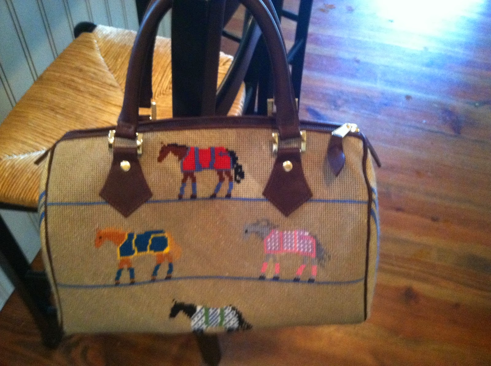 Horse Country Chic: The Needlepoint Bag