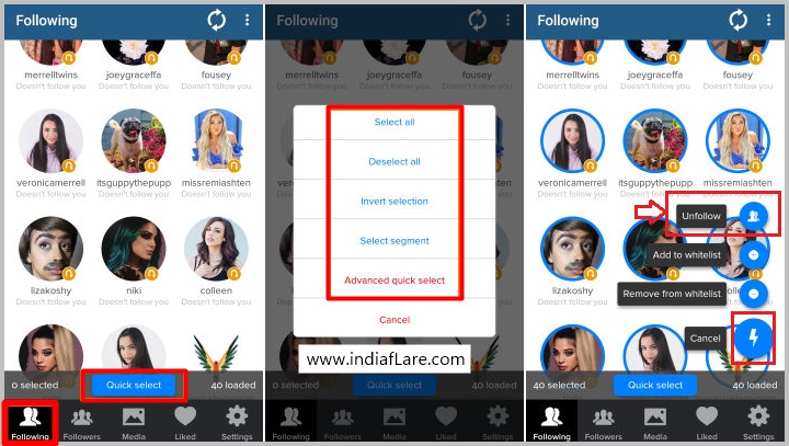 Cleaner for instagram to mass unfollow Cleaner for instagram to mass unfollow