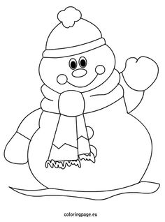 Desenhos de Natal para colorir e coloridos para imprimir  Snowman coloring  pages, Printable christmas coloring pages, Coloring pages winter