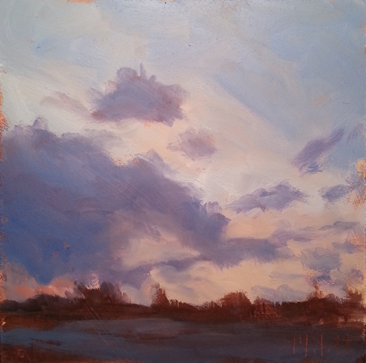 Painting Daily Heidi Malott Original Art Storm Clouds Original Oil