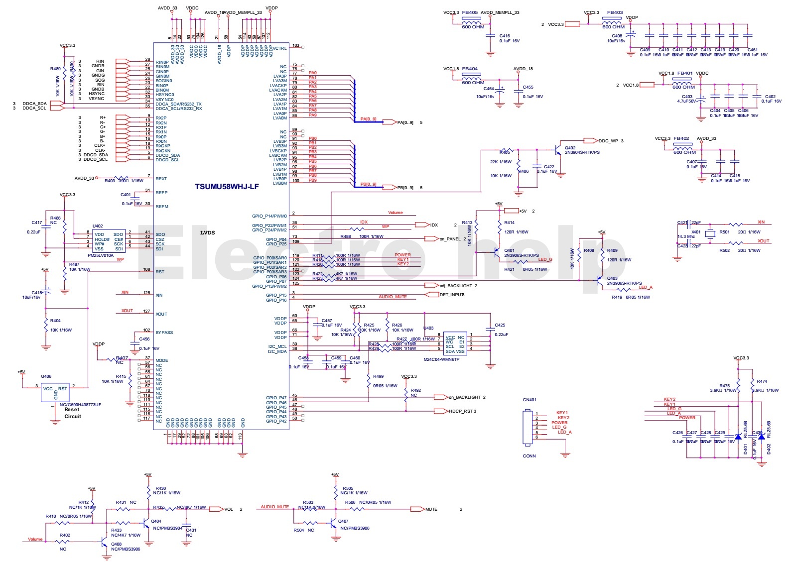 Electro help: AOC 2016V – LCD Monitor – Schematic – 715G2510-2 SMPS