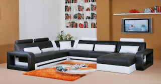 Sets Modern Furniture Living Room Sets House with neutral brown wallpaper and classy orange brown white shag area rug modern living room sofa sets