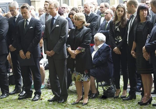 Grand Duke Henri and Grand Duchess Maria Teresa of Luxembourg attended an official ceremony in honour of late Mr. Camille Gira