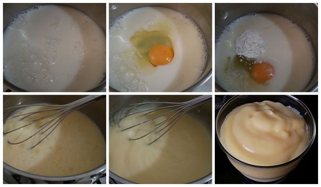 Preparación de la crema pastelera light