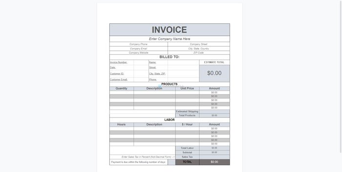 Template faktur terbaik untuk Google Documents untuk pekerja lepas dan bisnis kecil