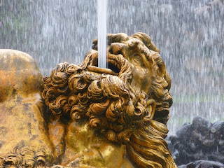 The Eneceladus fountain in the gardens at the Palace of Versailles