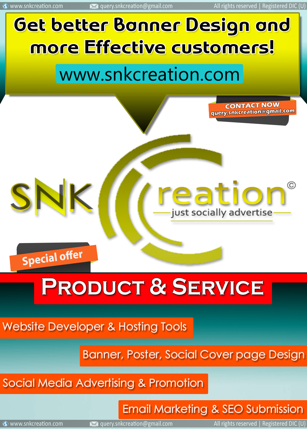 Snk Creation Just Socially Advertise Social Online Marketing