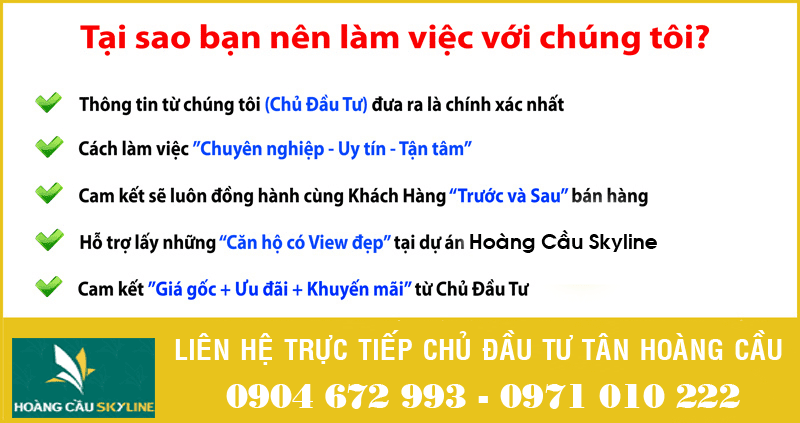 Liên hệ chủ đầu tư Hoàng Cầu Skyline Liên hệ chủ đầu tư Hoàng Cầu Skyline
