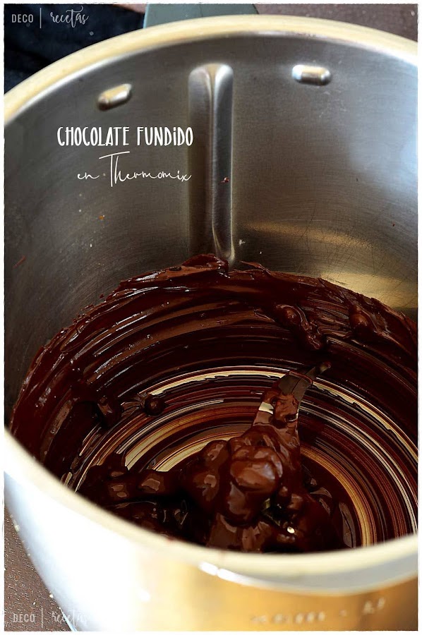 Chocolate fundido en thermomix