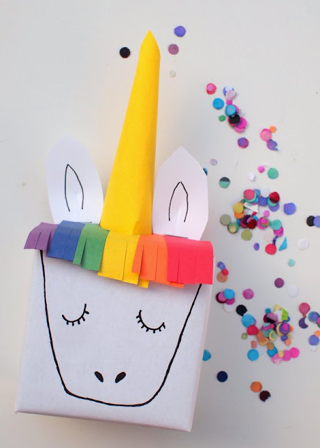 Magical Unicorn Gift Box Craft | Pink Stripey Socks