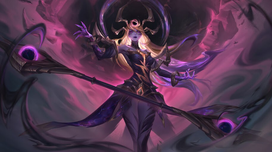 #8.2418, Lux, Dark, Cosmic, LoL, 4K Wallpaper