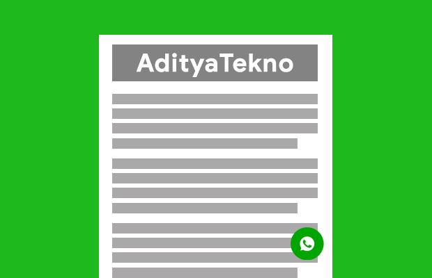 Cara Membuat Tombol Chat WhatsApp Melayang di Blogger Cara Membuat Tombol WhatsApp Melayang di Blogger