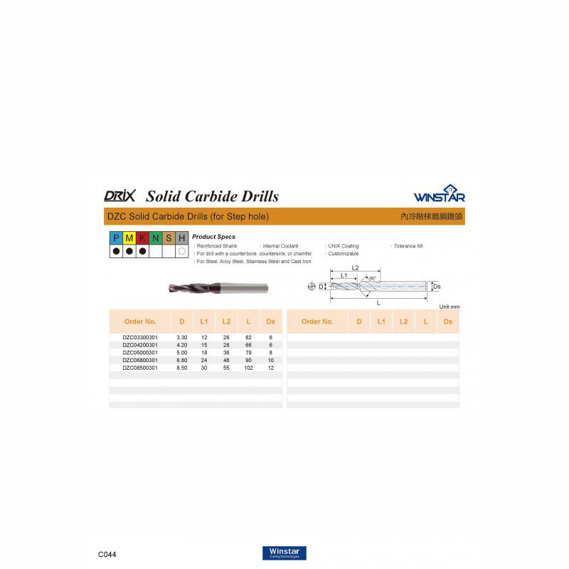 Mũi khoan bậc hợp kim DZN Winstar, Dụng cụ cắt giá rẻ