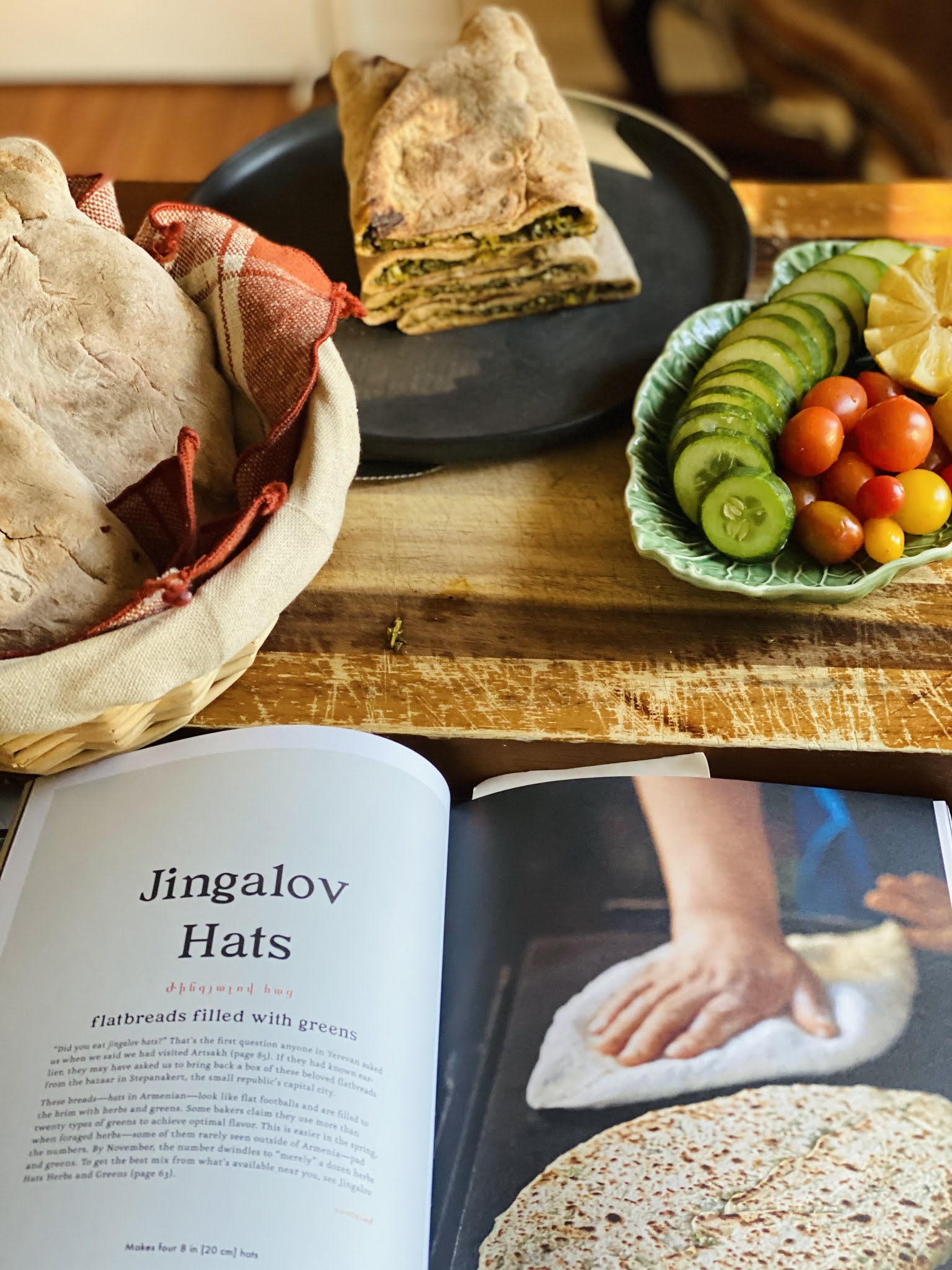 Jingalov Hats made with Sourdough Starter Lavash Book The Vegan