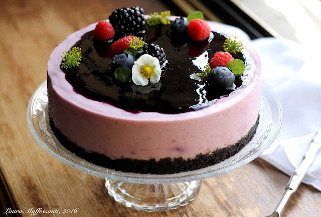 cheesecake senza cottura oreo frutti di bosco e ricotta!