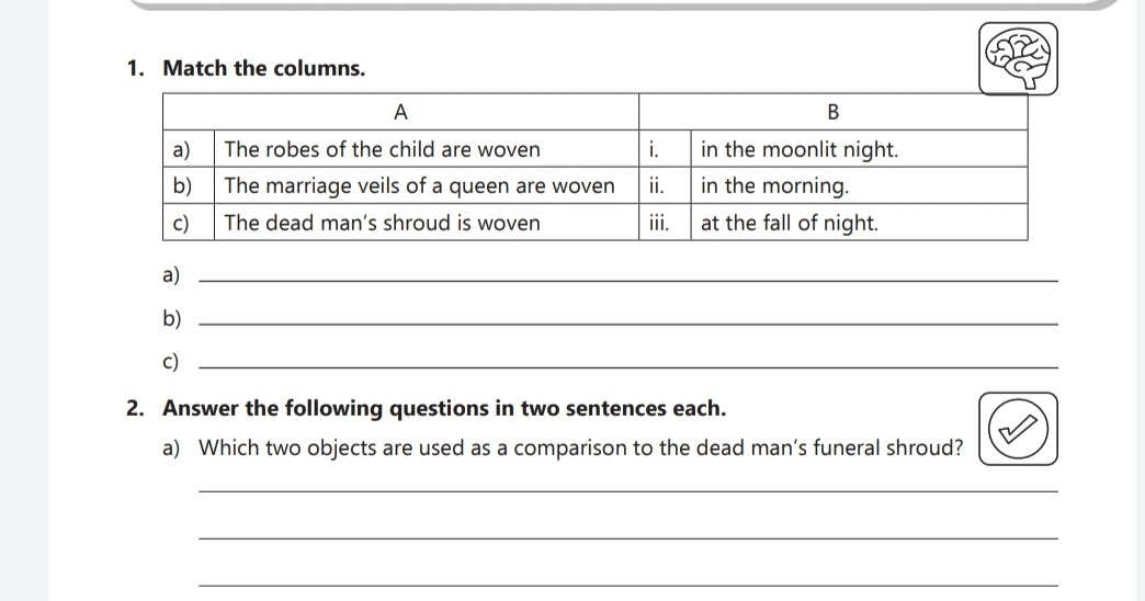 Indian weavers poem summary picture