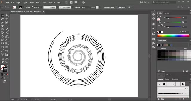 Circular Logo Design in Illustrator