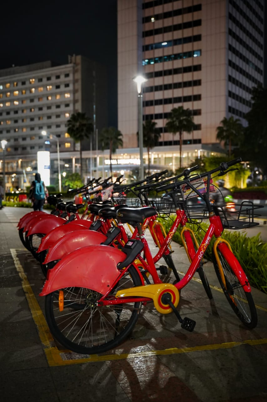 Motorbikes sharing in China