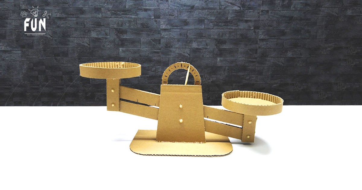 Make a small balance of cardboard simple DIY DIY Creative Minds