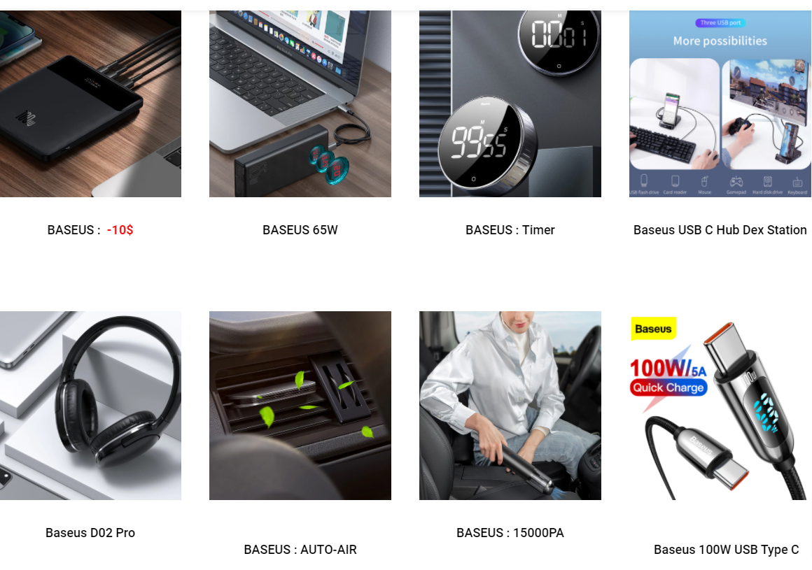 Top offers from BASEUS Top offers from BASEUS