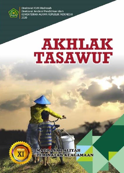 Buku Akhlak Tasawuf Kelas 11 MA Cetakan Tahun 2020 Berbahasa Indonesia