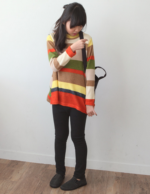 [Hodoostory] Mix Color Knit Shirt | KSTYLICK - Latest Korean Fashion ...