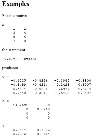 MareArts Computer Vision Study.: SVD function built-in matlab convert ...