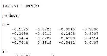 MareArts Computer Vision Study.: SVD function built-in matlab convert ...