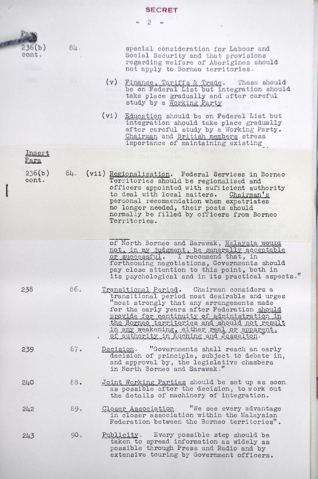 Cobbold Commission Report Sabah Sarawak Rights Australia New