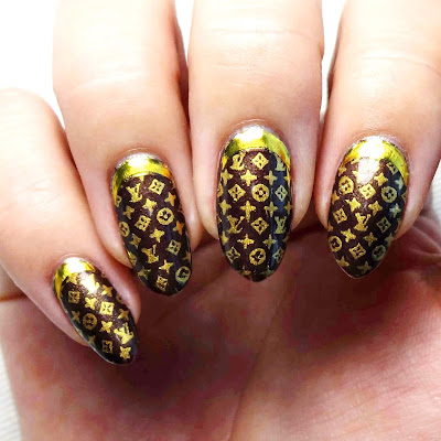 stickers for nails art design louis vuitton