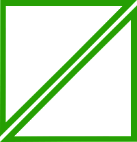 The rectangle is made up of 2 green right triangles