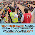 Francis Ibhawoh Annual Essay Competition for Undergraduates 2019/2020