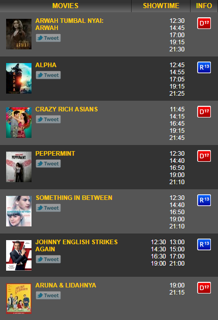 Jadwal Film Bioskop Grand Paragon XXI Jakarta Barat, Harga Tiket Masuk ...