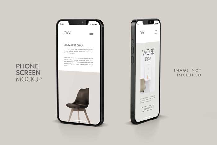 Phone And Screen Ui Ux App Presentation Mockup Phone And Screen Ui Ux App Mockup