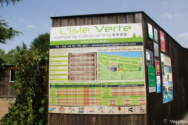 Il bel campeggio in riva alla Loira di Monsoreau