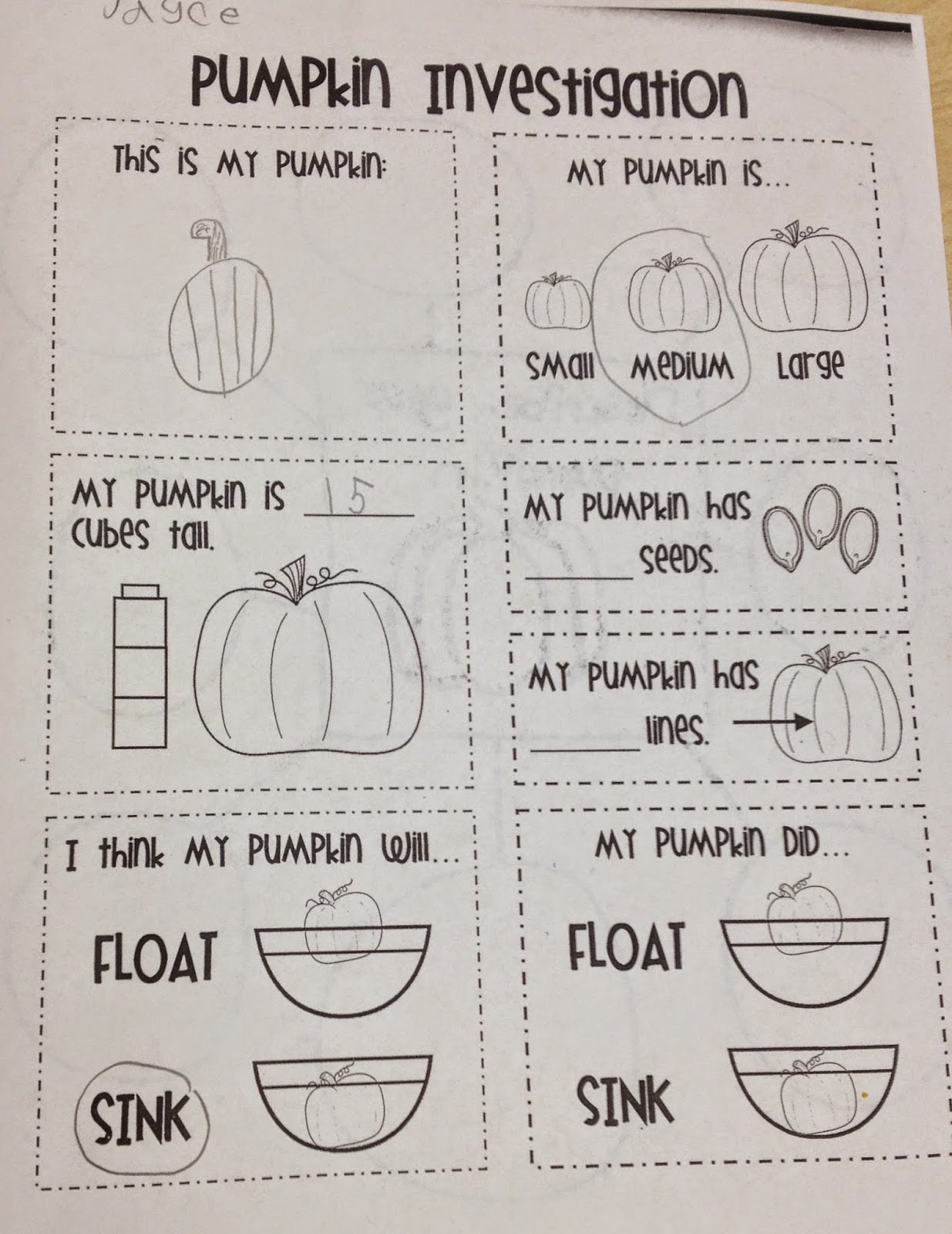 FIRST GRADE MON-STARS: October 2014