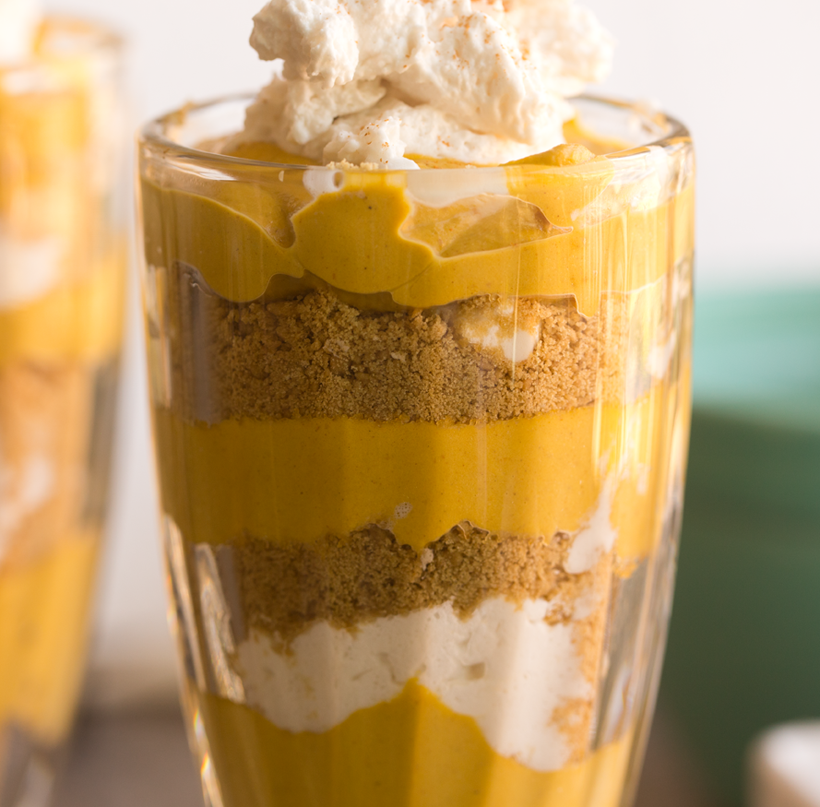 pumpkin pudding parfait