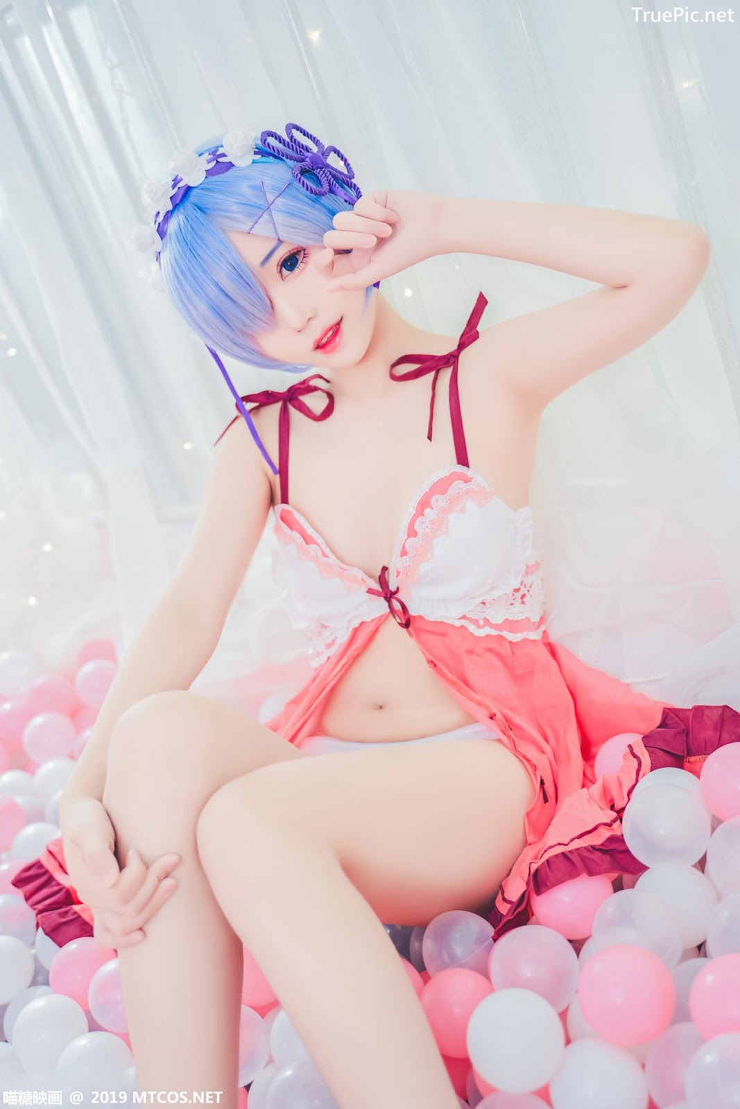 Image [MTCos] 喵糖映画 Vol.018 – Chinese Cute Model – Beautiful Rem Cosplay - TruePic.net - Picture-31