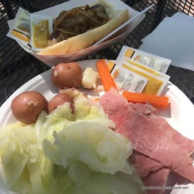 popular corned beef and cabbage dish at Irish Pavilion food area at the 2018 Scottish Highland Gathering & Games in Pleasanton, California