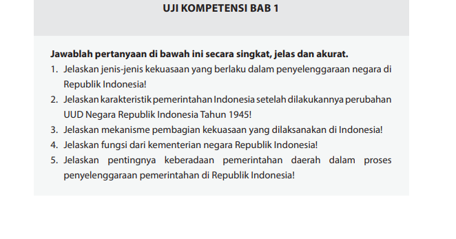 Kunci Jawaban Uji Kompetensi Bab 1 Ppkn Kelas 10 Panduan Pintar