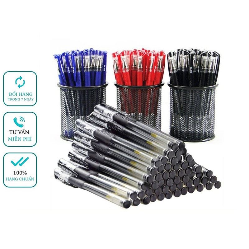 COMBO 20 Bút Bi Nước Văn Phòng 0.5mm Mực Đều