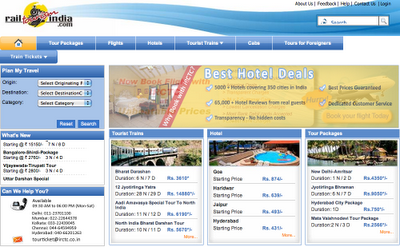 Rail tourism website