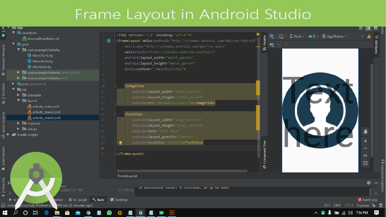 What is frame layout in android How to use frame layout in android