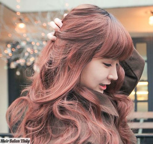 Đỏ hồng cực cute mau toc nhuom dep 2019