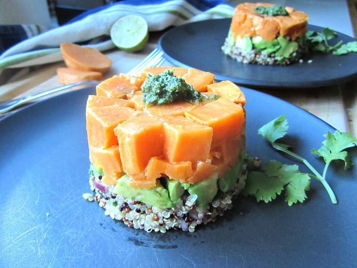 Sweet Potato, Avocado & Quinoa Timbales