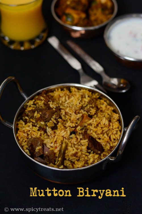 Spicy Treats: Mutton Biryani Recipe | South Indian Style Mutton Biryani