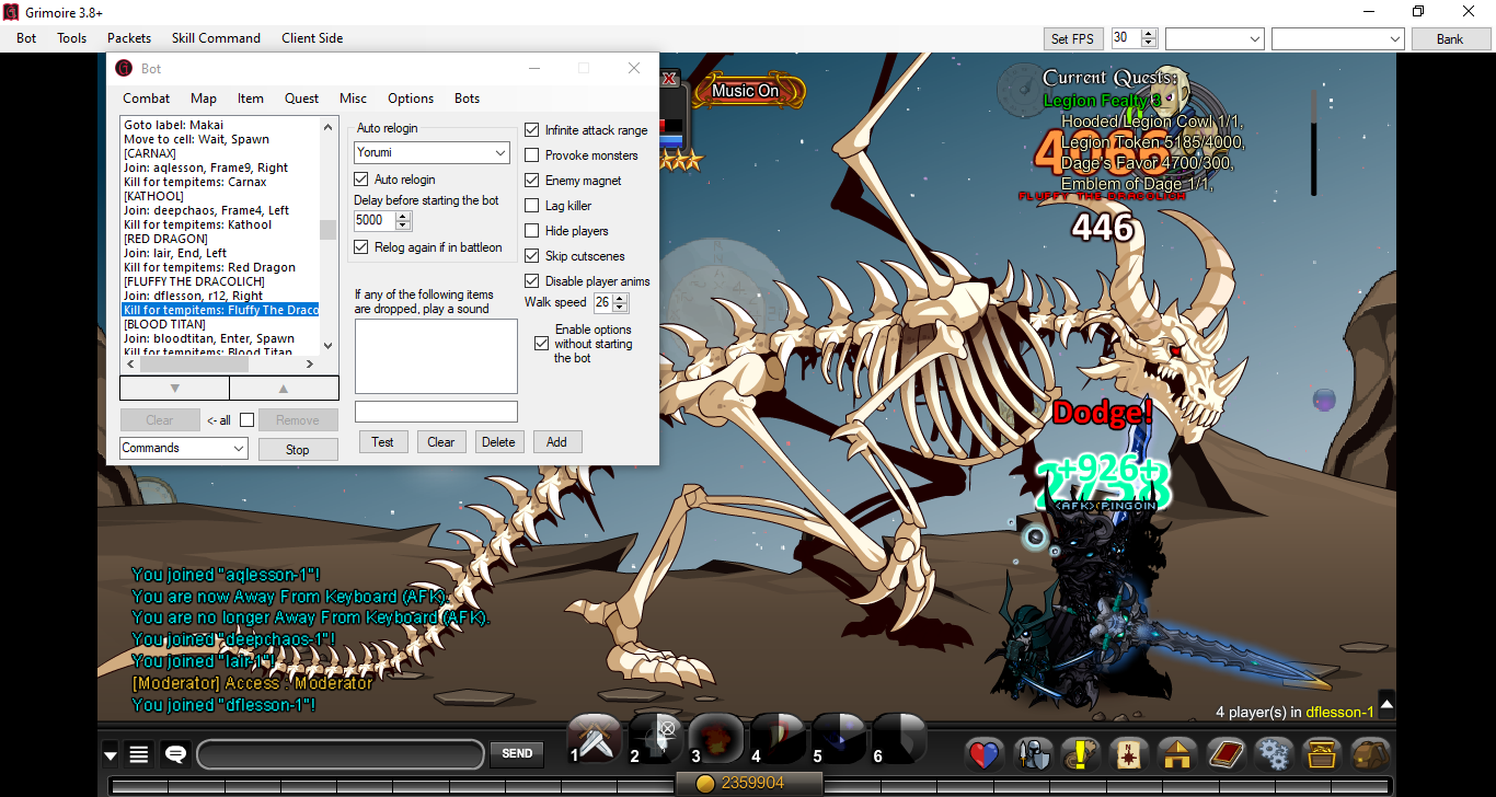 AQW Legion Revenant Bot AQW Information