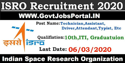 ISRO Recruitment 2020